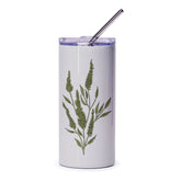 Floral Tumbler, Botanical Tumbler, Plant Lover Gift, Greenery Tumbler, Trendy Tumbler, Aesthetic Tumbler, Tumblers with Straw - Tawshia